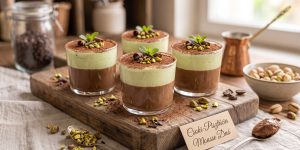 Pohárdesszert - Csokoládé pisztácia mousse