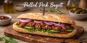 Royal Pulled Pork bagett